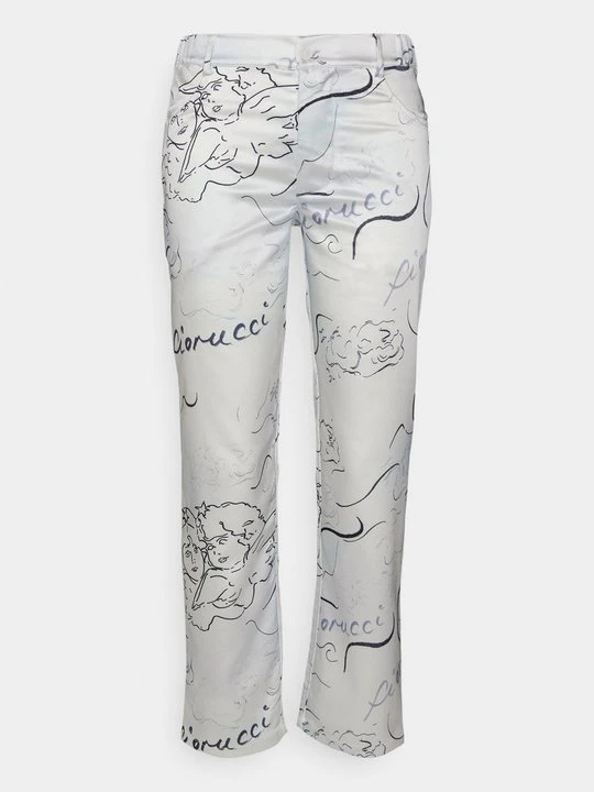 Zdjęcie produktu Spodnie materiałowe Fiorucci biały