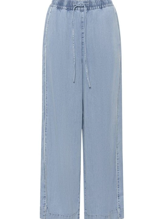 Zdjęcie produktu Spodnie materiałowe Gestuz jasnoniebieski denim
