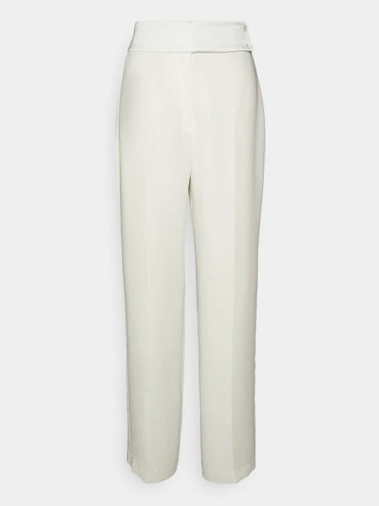 Zdjęcie produktu Spodnie materiałowe Halston biały