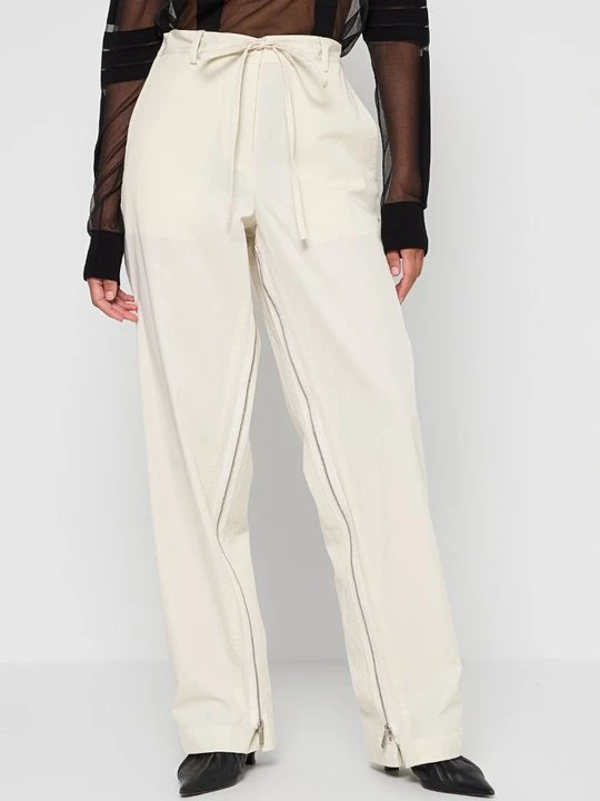 Zdjęcie produktu Spodnie materiałowe Helmut Lang mleczny