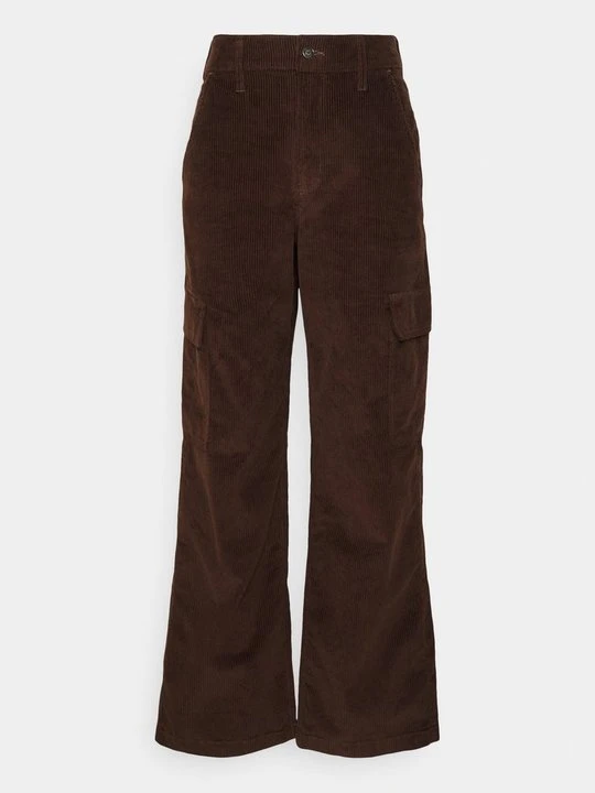 Zdjęcie produktu Spodnie materiałowe Hollister Co. ciemnobrązowy