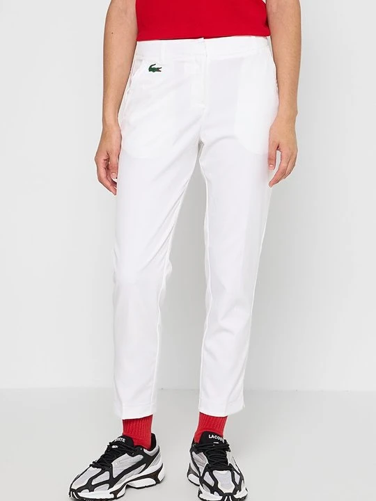 Zdjęcie produktu Spodnie materiałowe Lacoste biały
