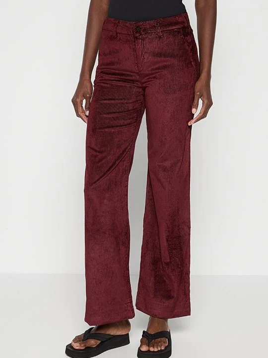 Zdjęcie produktu Spodnie materiałowe LOIS JEANS ciemnoczerwony