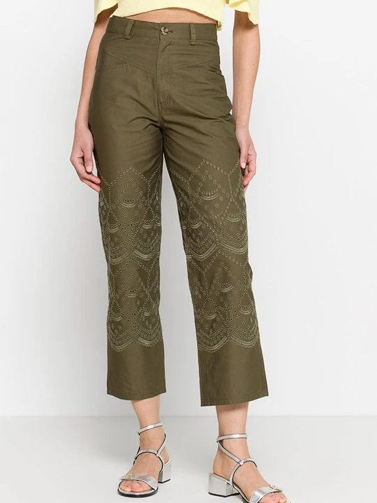 Zdjęcie produktu Spodnie materiałowe Maje khaki
