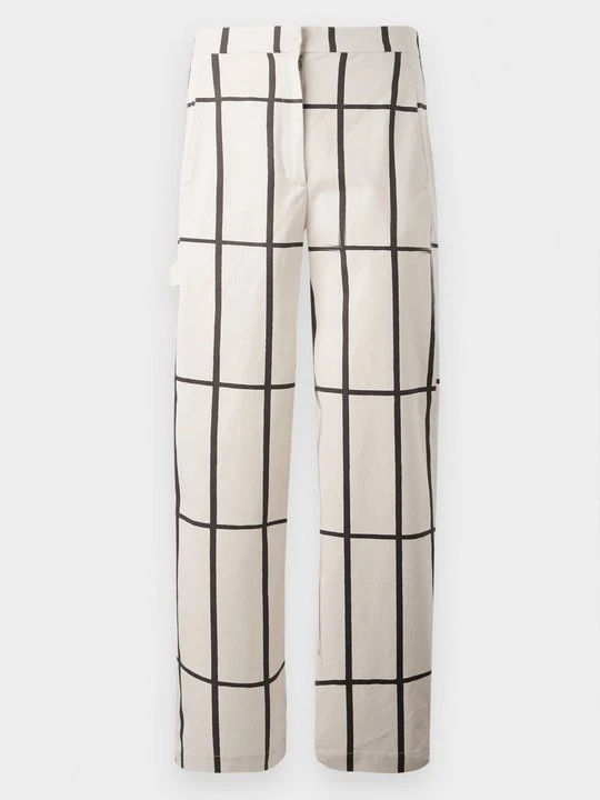 Zdjęcie produktu Spodnie materiałowe Marimekko jasnożółty