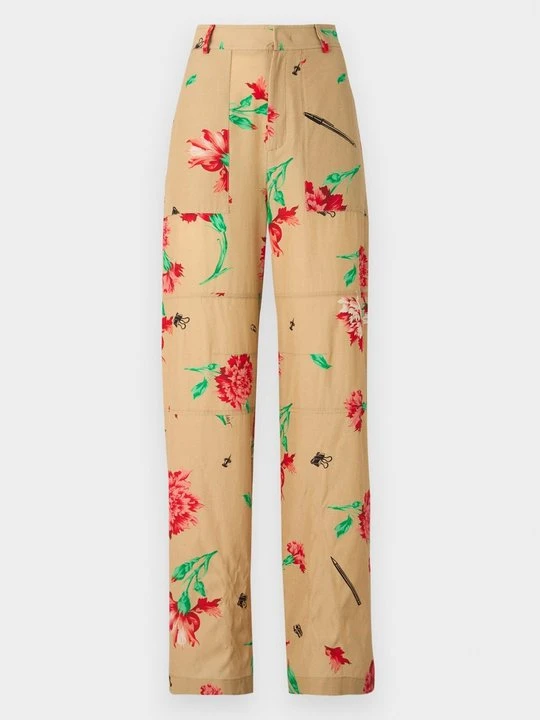 Zdjęcie produktu Spodnie materiałowe MOSCHINO jasny brąz