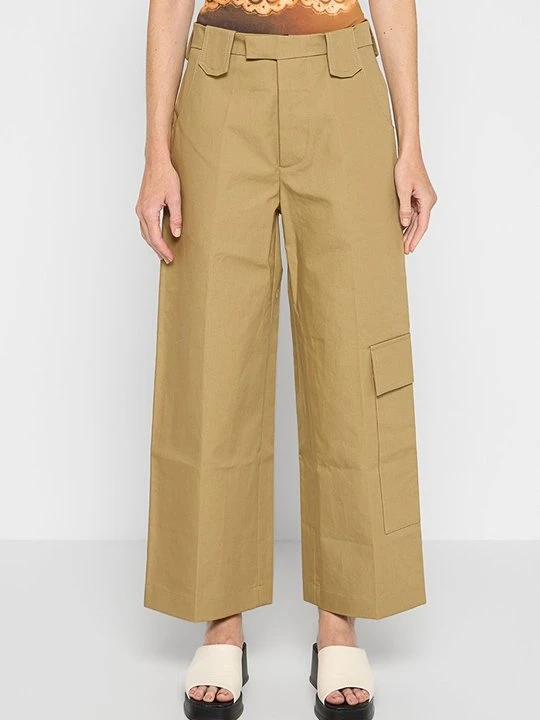 Zdjęcie produktu Spodnie materiałowe Nanushka khaki