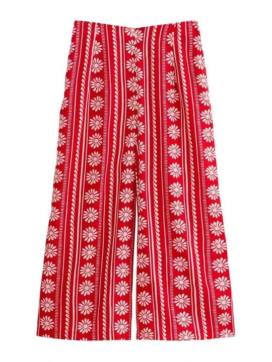 Zdjęcie produktu Spodnie materiałowe New Look czerwony melanż