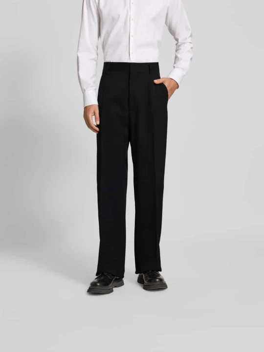 Zdjęcie produktu Spodnie materiałowe o kroju regular fit z kantami Dsquared2 Czarny