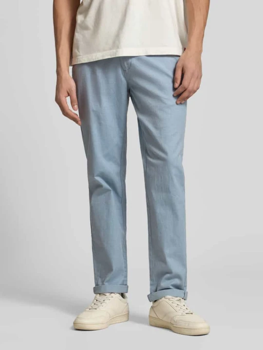 Zdjęcie produktu Spodnie materiałowe o kroju regular fit z Mieszanka bawełny Model 'MARCO FURY' Jack&Jones Jeansowy niebieski