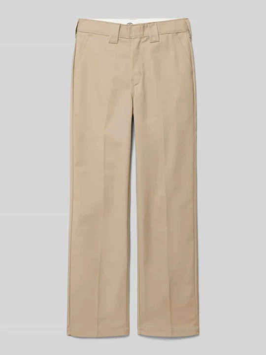 Zdjęcie produktu Spodnie materiałowe o kroju regular fit ze szlufkami na pasek model ‘WORK’ Dickies Piaskowy
