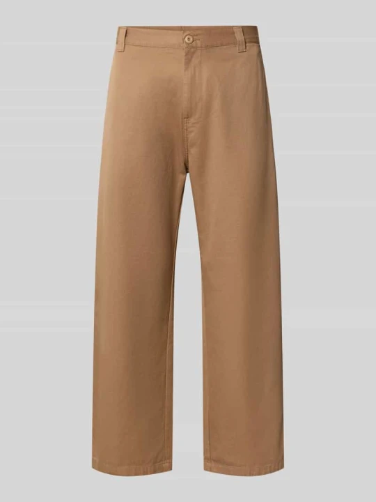 Zdjęcie produktu Spodnie materiałowe o kroju relaxed fit z dodatkiem bawełny model 'Brady' Carhartt WIP Beżowy