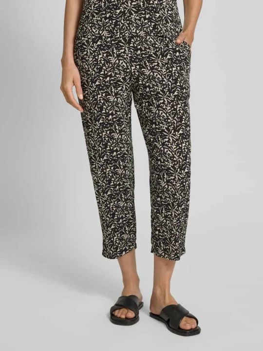Zdjęcie produktu Spodnie materiałowe o kroju relaxed fit z mieszanki wiskozy Tom Tailor Czarny