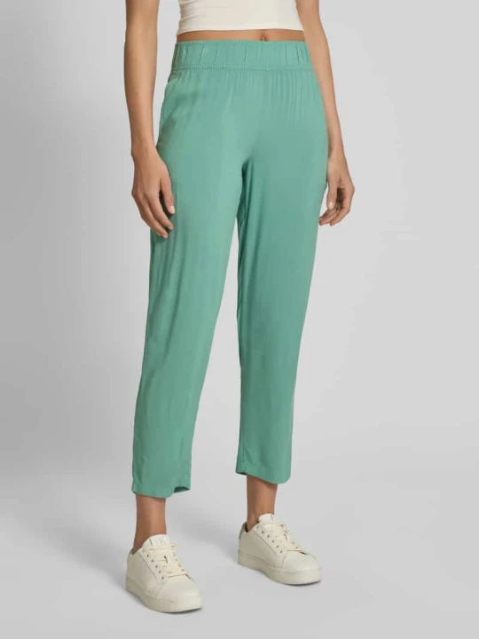 Zdjęcie produktu Spodnie materiałowe o kroju relaxed fit z mieszanki wiskozy Tom Tailor Miętowy