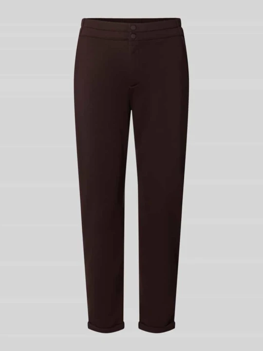 Zdjęcie produktu Spodnie materiałowe o kroju skinny fit z dodatkiem wiskozy model 'NANNI' Freequent Ciemnobrązowy