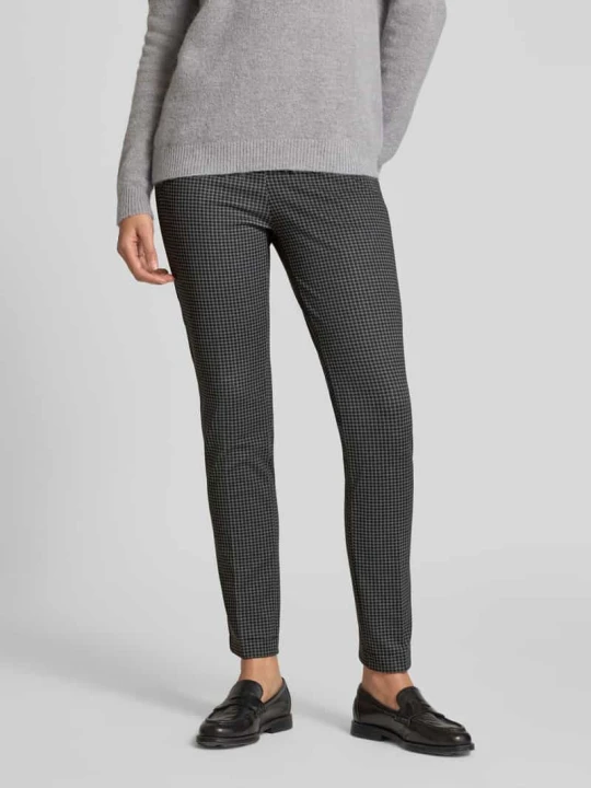 Zdjęcie produktu Spodnie materiałowe o kroju slim fit w kant model ‘LILLYTH’ Raphaela By Brax Antracytowy