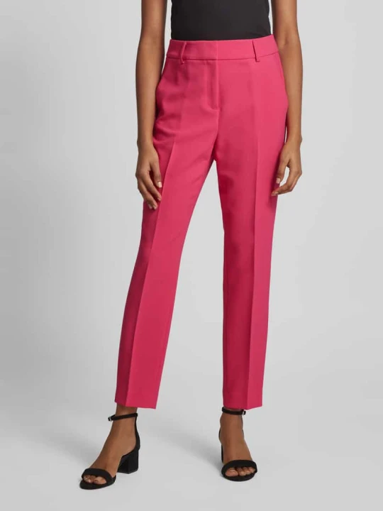 Zdjęcie produktu Spodnie materiałowe o kroju slim fit w kant s.Oliver Mocnoróżowy