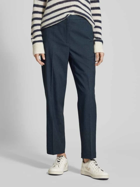 Zdjęcie produktu Spodnie materiałowe o kroju slim fit w kant Tommy Hilfiger Ciemnoniebieski