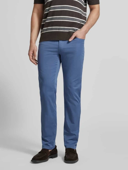 Zdjęcie produktu Spodnie materiałowe z domieszką lyocellu w kroju regular fit model 'Cadiz' BRAX Jeansowy niebieski