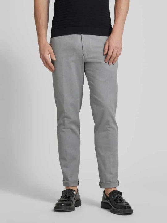 Zdjęcie produktu Spodnie materiałowe o kroju slim fit z dodatkiem streczu model ‘CiBrody’ CINQUE Jasnoszary