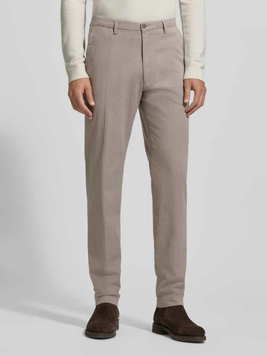 Zdjęcie produktu Spodnie materiałowe w kroju slim fit z tylnymi kieszeniami model 'brody' CINQUE Beżowy