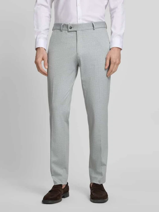 Zdjęcie produktu Spodnie materiałowe o kroju slim fit z dodatkiem wiskozy model 'Paco' CG - Club of Gents Limonkowy