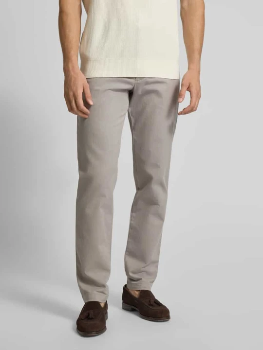 Zdjęcie produktu Spodnie materiałowe o kroju slim fit z kieszeniami z tyłu model „Brody” CINQUE Beżowy
