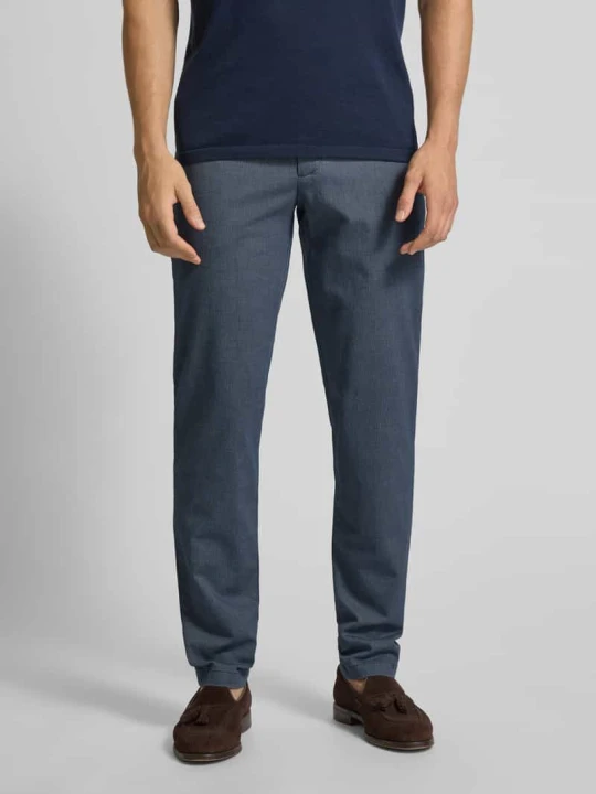 Zdjęcie produktu Spodnie materiałowe o kroju slim fit z kieszeniami z tyłu model „Brody” CINQUE Niebieski