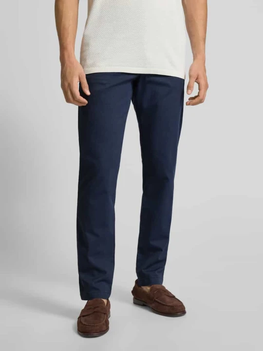 Zdjęcie produktu Spodnie materiałowe o kroju slim fit z kieszeniami z tyłu model „Brody” CINQUE Granatowy