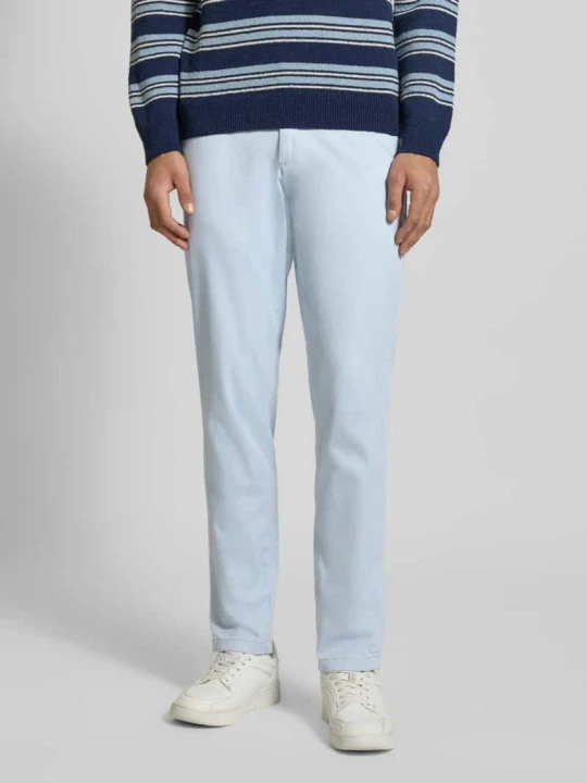 Zdjęcie produktu Spodnie materiałowe o kroju slim fit z kieszeniami z tyłu model 'Marco' Jack&Jones Jasnoniebieski