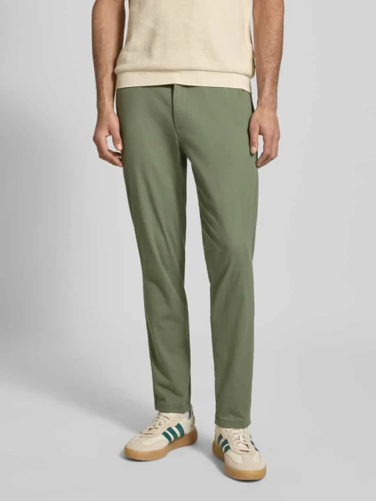 Zdjęcie produktu Spodnie materiałowe o kroju slim fit z odpinanym pasek Model „Marco” Jack&Jones Oliwkowy