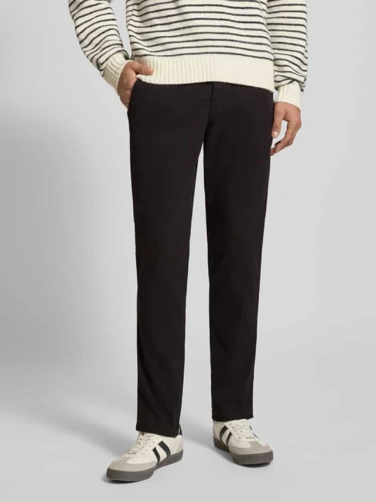 Zdjęcie produktu Spodnie materiałowe o kroju slim fit z odpinanym pasek Model „Marco” Jack&Jones Czarny