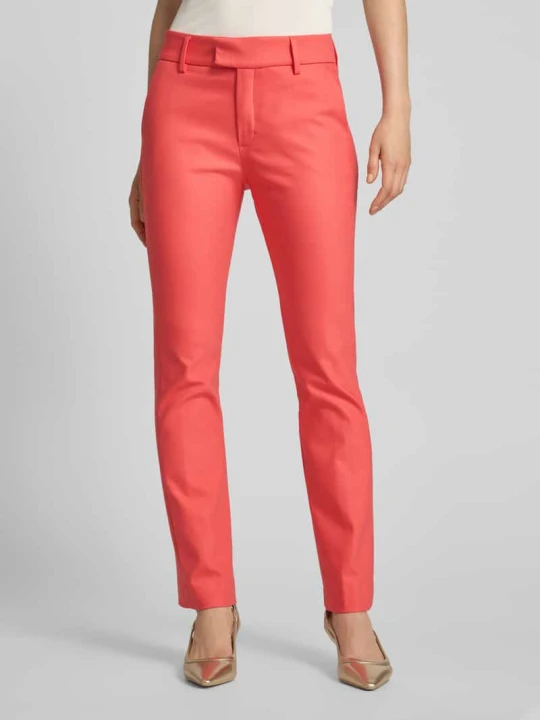 Zdjęcie produktu Spodnie materiałowe o kroju slim fit z wpuszczanymi kieszeniami model ‘ELLEN’ MOS MOSH Koralowy