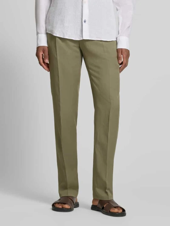 Zdjęcie produktu Spodnie materiałowe o kroju straight fit z Mieszanka lyocellu Model 'Myron' Guess Oliwkowy