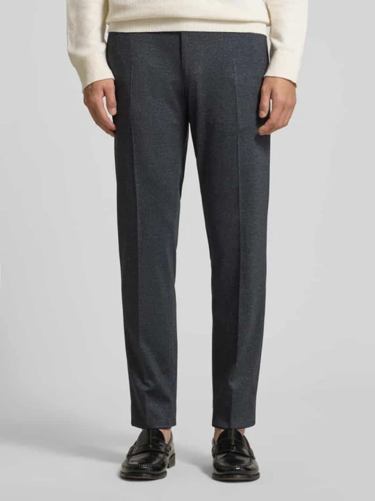 Zdjęcie produktu Spodnie materiałowe o kroju straight fit z mieszanki wiskozy model ‘Bennet’ JOOP! Ciemnoniebieski