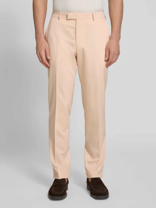 Zdjęcie produktu Spodnie materiałowe o kroju straight fit z mieszanki wiskozy, model 'Blayr' JOOP! Jasnoczerwony