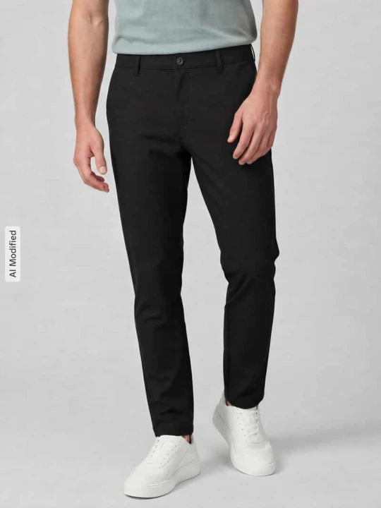 Zdjęcie produktu Spodnie materiałowe o kroju tapered fit z dodatkiem wiskozy model 'Phil' BRAX Czarny