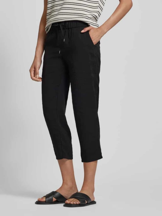 Zdjęcie produktu Spodnie materiałowe o skróconym kroju regular fit model ‘Pia’ TONI Czarny