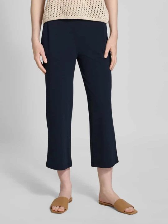 Zdjęcie produktu Spodnie materiałowe o skróconym kroju relaxed fit model ‘Celasto’ Someday Granatowy