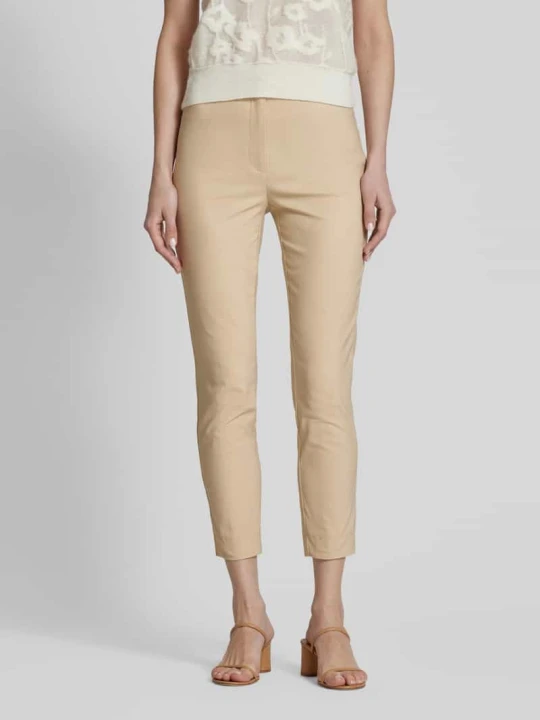 Zdjęcie produktu Spodnie materiałowe o skróconym kroju slim fit Christian Berg Piaskowy