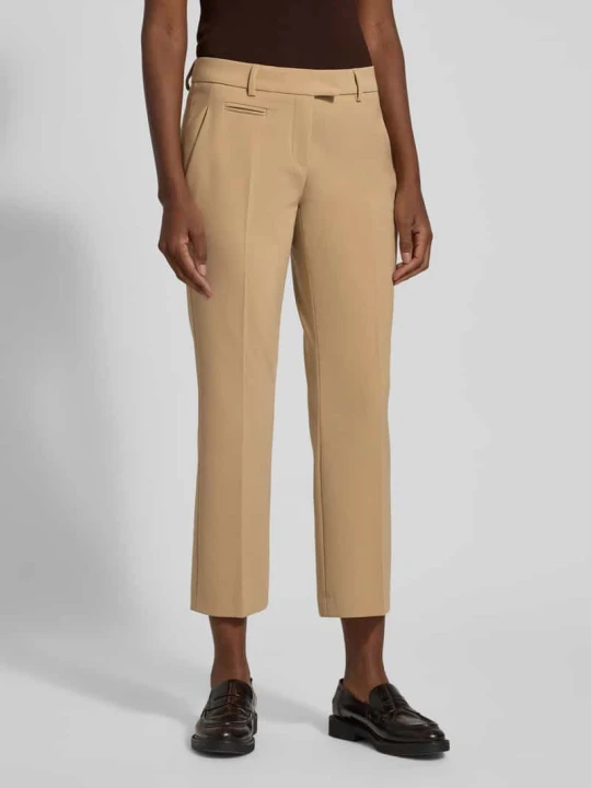 Zdjęcie produktu Spodnie materiałowe o skróconym kroju slim fit model ‘MARY’ SEDUCTIVE Piaskowy