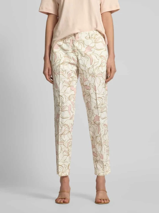 Zdjęcie produktu Spodnie materiałowe o skróconym kroju slim fit model ‘STYLE.MARON’ BRAX Różowawy