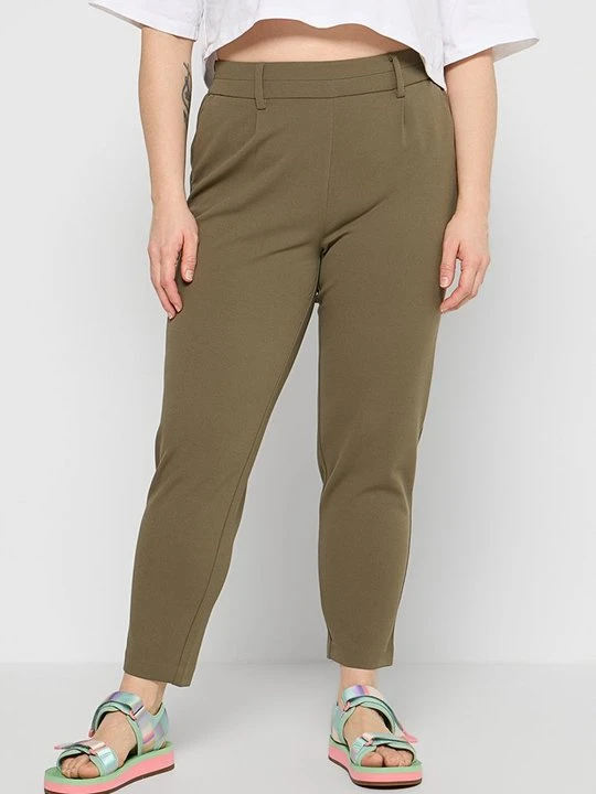 Zdjęcie produktu Spodnie materiałowe ONLY Carmakoma khaki