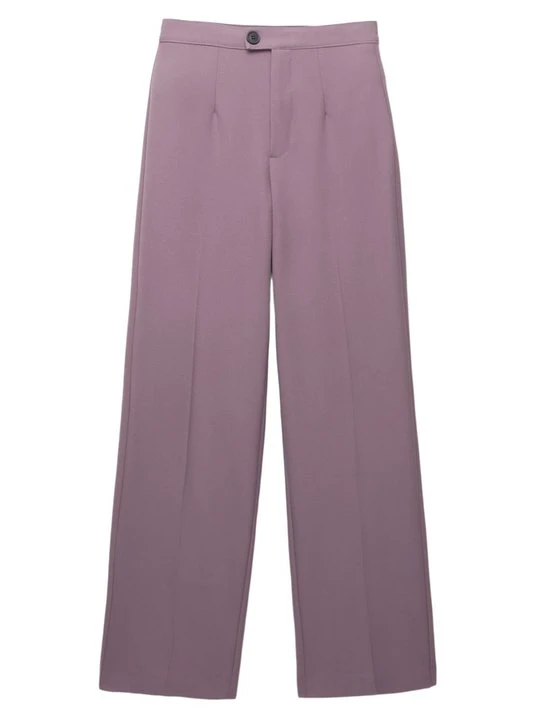 Zdjęcie produktu Spodnie materiałowe PULL&BEAR liliowy