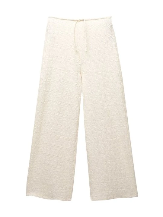 Zdjęcie produktu Spodnie materiałowe PULL&BEAR beżowy