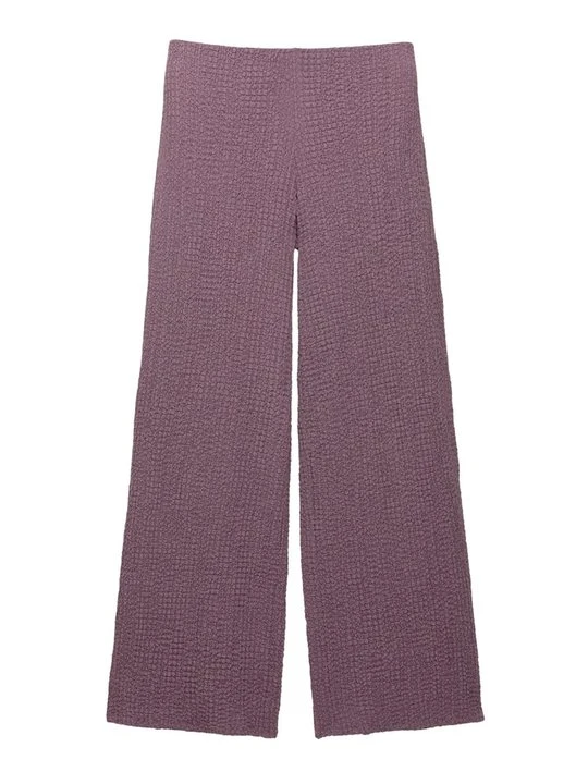 Zdjęcie produktu Spodnie materiałowe PULL&BEAR ciemnoliliowy