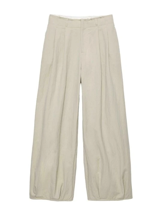 Zdjęcie produktu Spodnie materiałowe PULL&BEAR beżowy