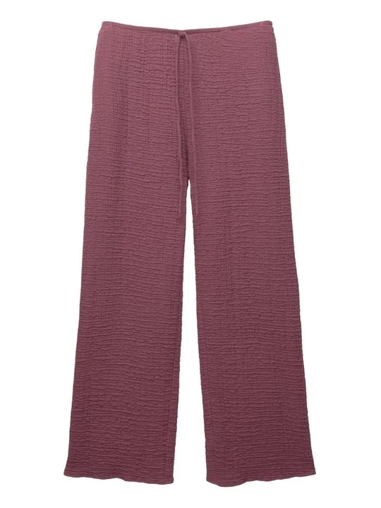 Zdjęcie produktu Spodnie materiałowe PULL&BEAR bordowy