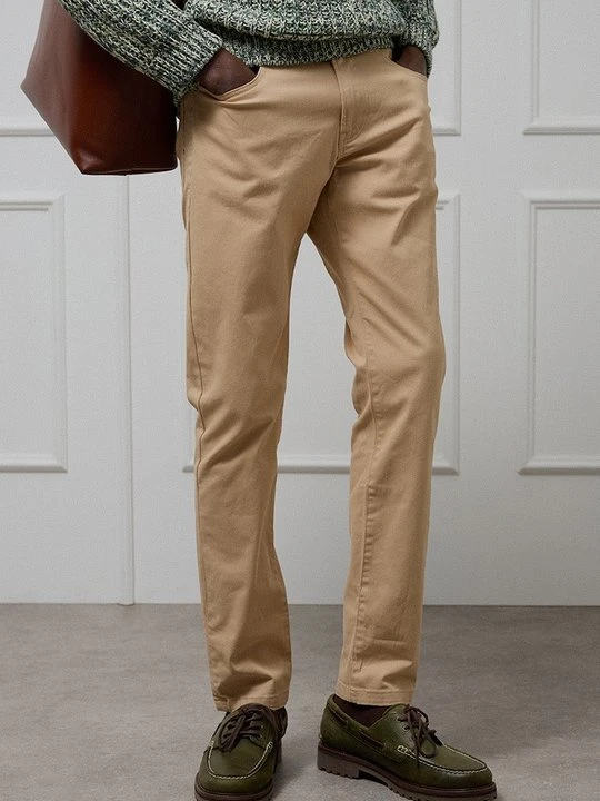 Zdjęcie produktu Spodnie materiałowe Scotch & Soda wielbłądzi
