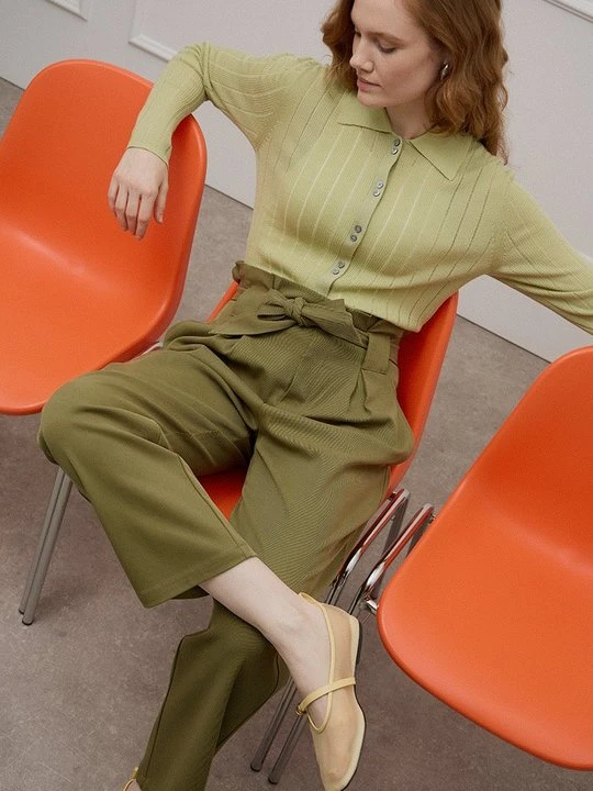 Zdjęcie produktu Spodnie materiałowe Scotch & Soda khaki